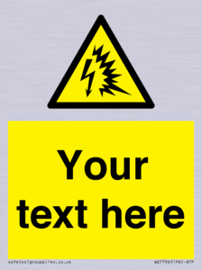 Custom warning Arc flash